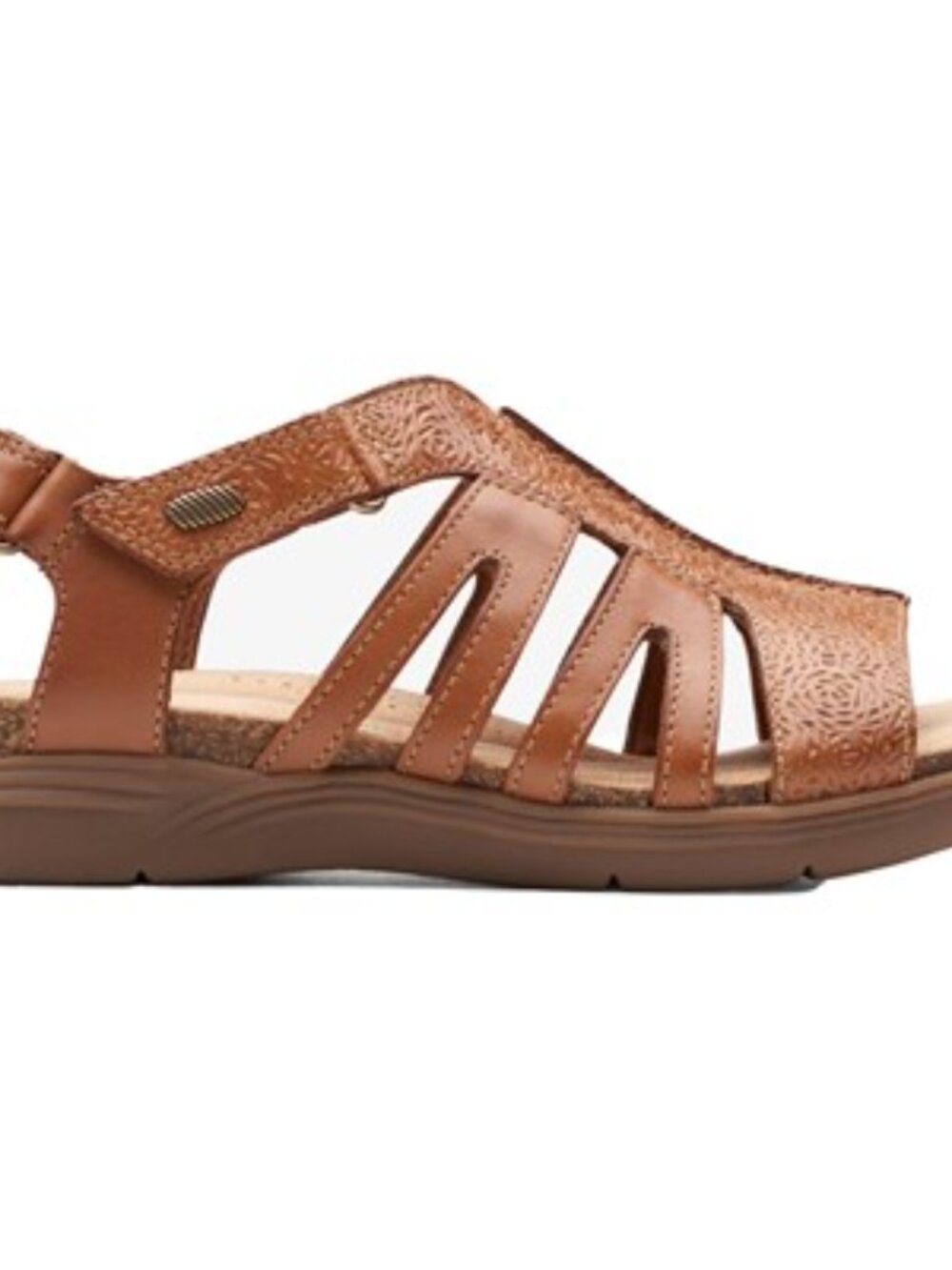 Clarks - Womens April Belle Sandals, size 7.5 N US womens, color brown.